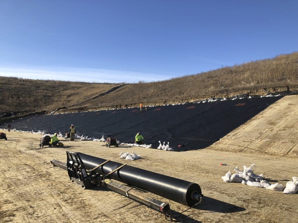 construction at the City of Denton Landfill