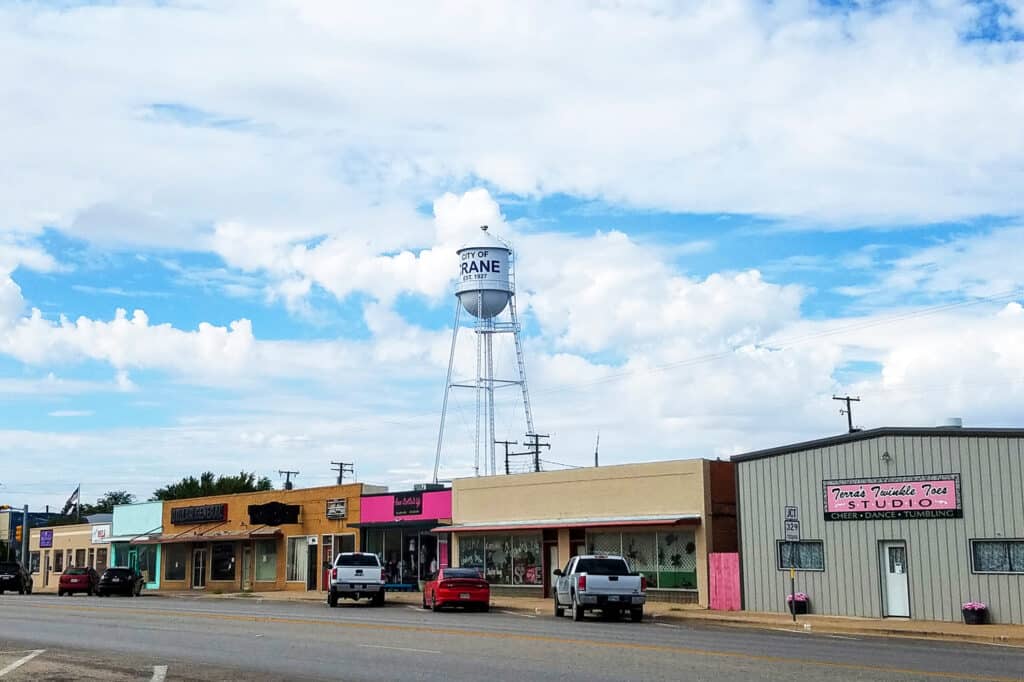 Crane County Water District Water System water tower