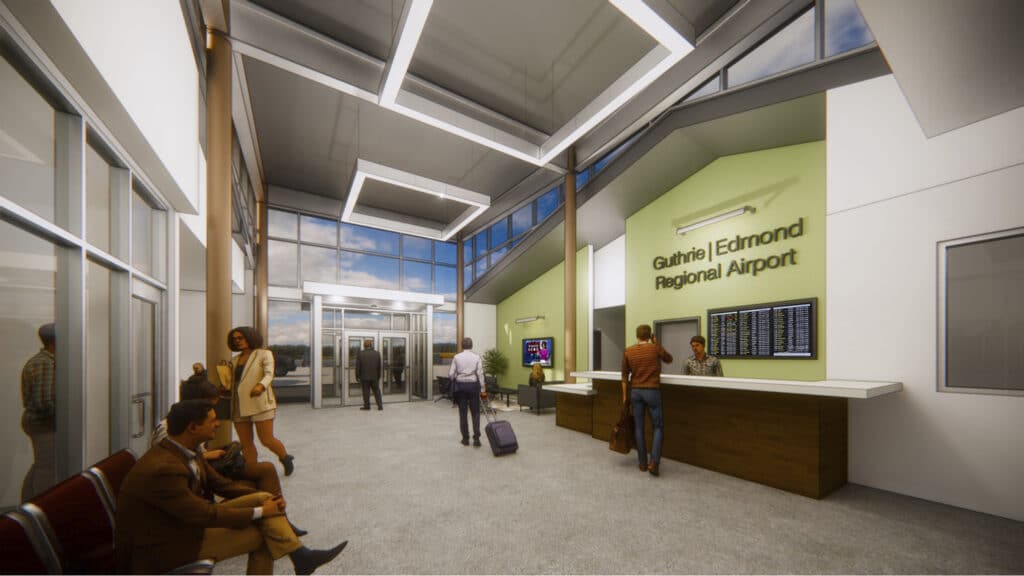 Rendering of GuthrieEdmond Airport Terminal