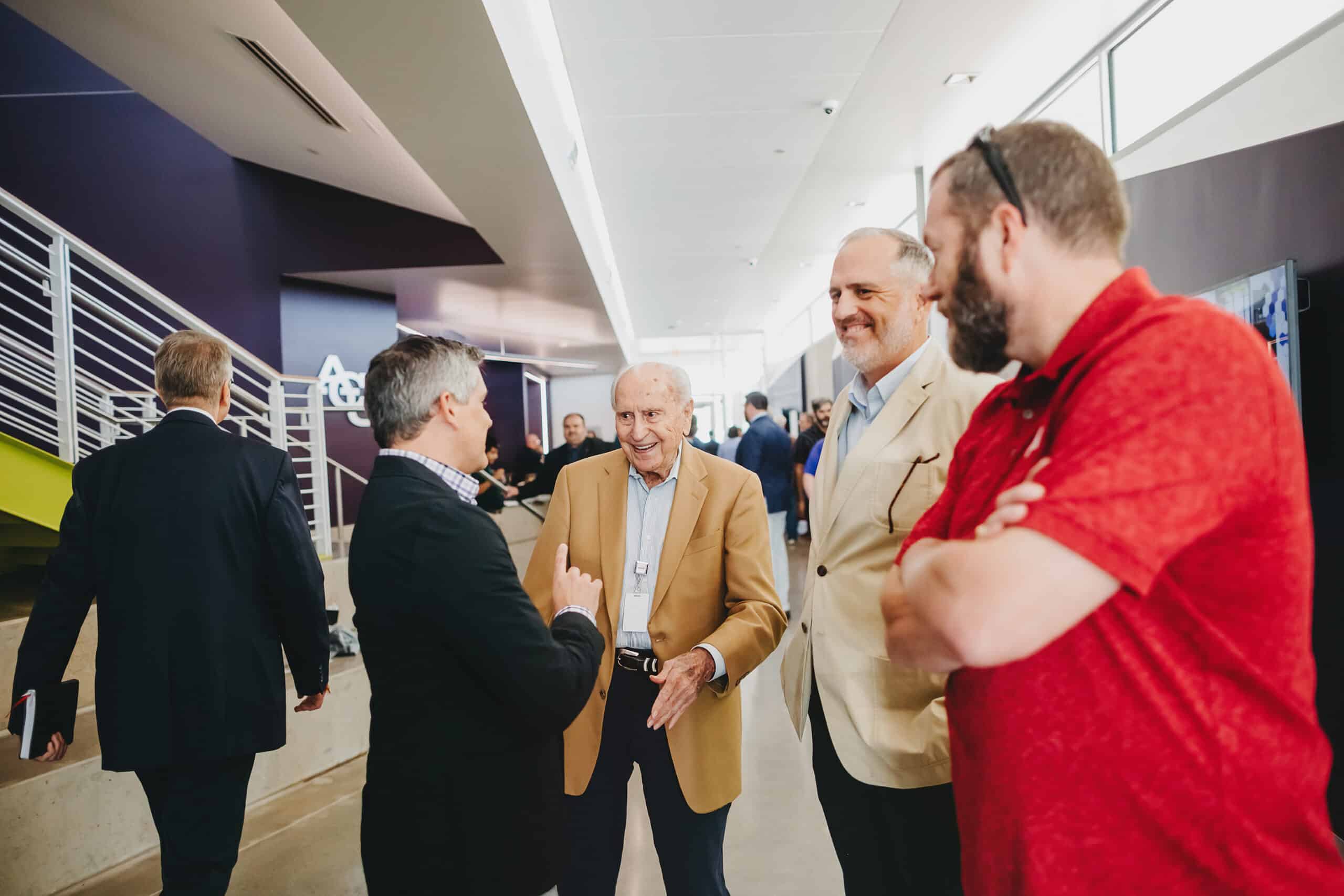 Jimmy Tittle and Dan Hart attending the Abilene Christian University Science and Engineering Research Center Grand Opening