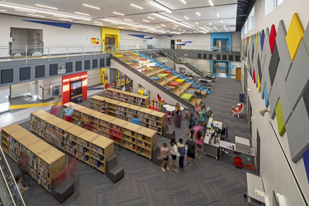 Library at Abilene ISD Dyess Elementary School
