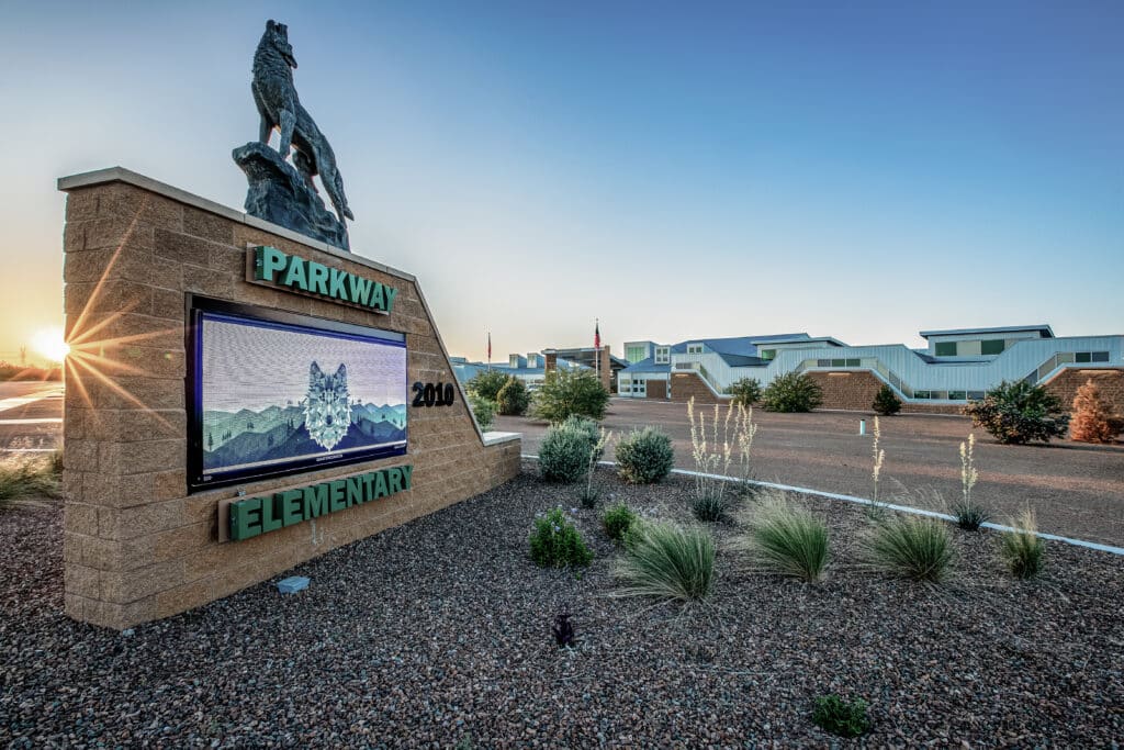 Exterior of Parkway Elementary School