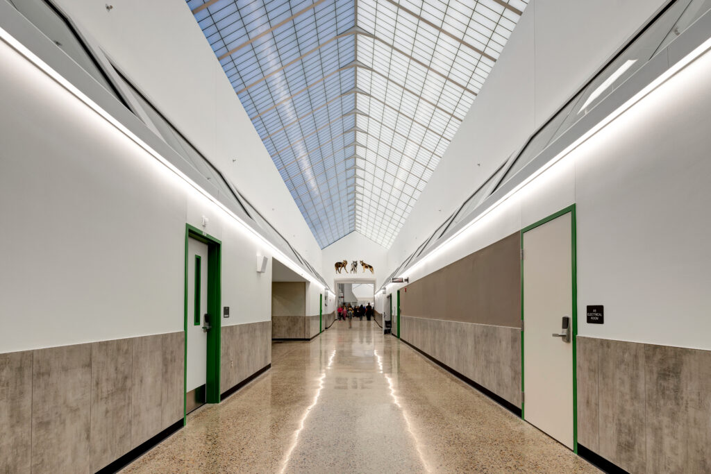 Natural daylighting feature at Parkway Elementary