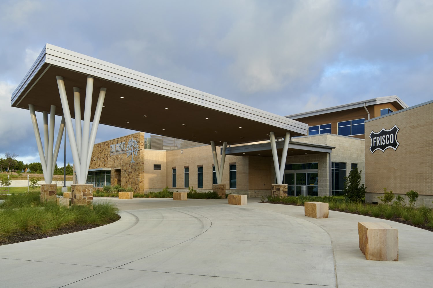 front view of the Frisco Commons