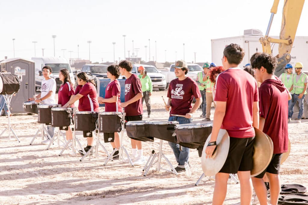 Midland Lee High School band members