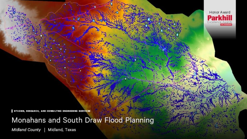 Monahans and South Draw Flood Planning Map