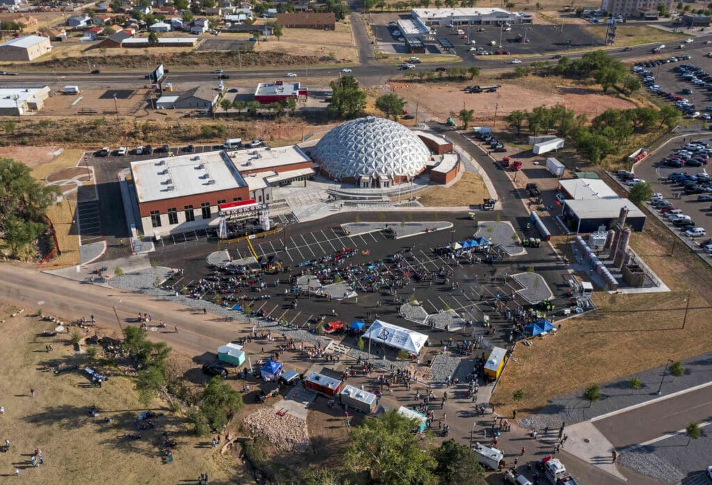 Aerial of Borger Dome Convention Center