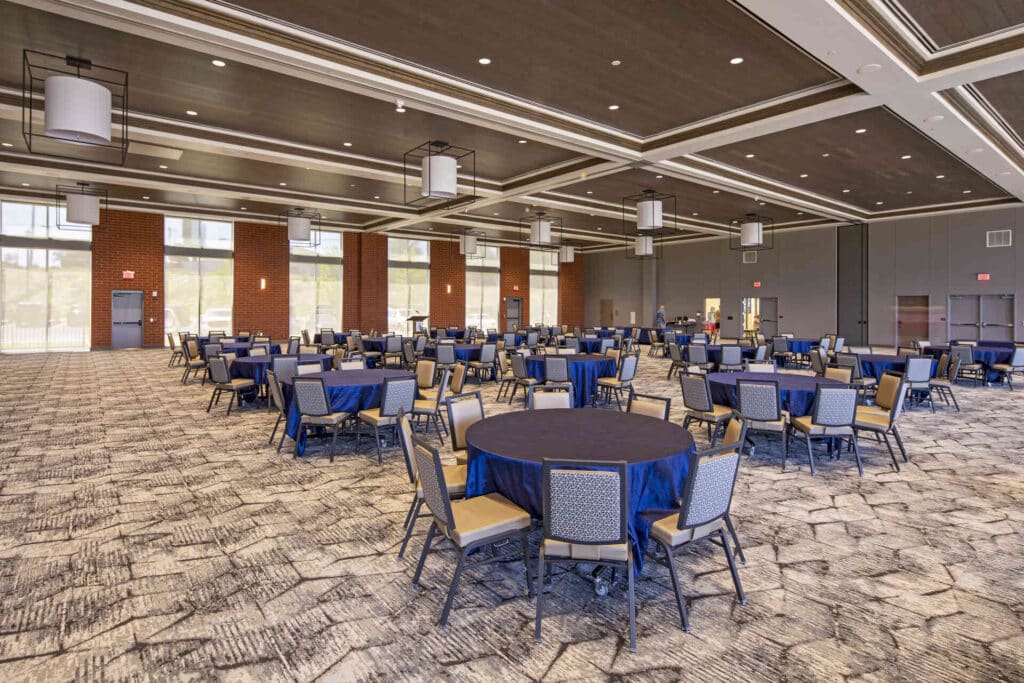 Banquet room at Borger Dome Convention Center