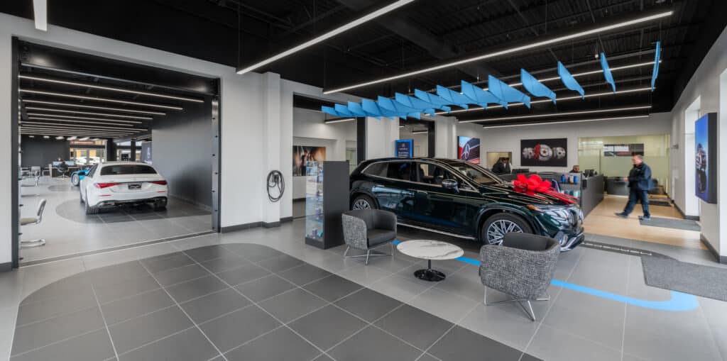 Showroom of Cavender Auto