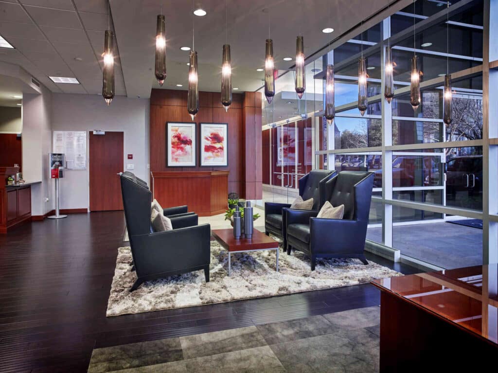 Interior view of City Bank Uptown Dallas
