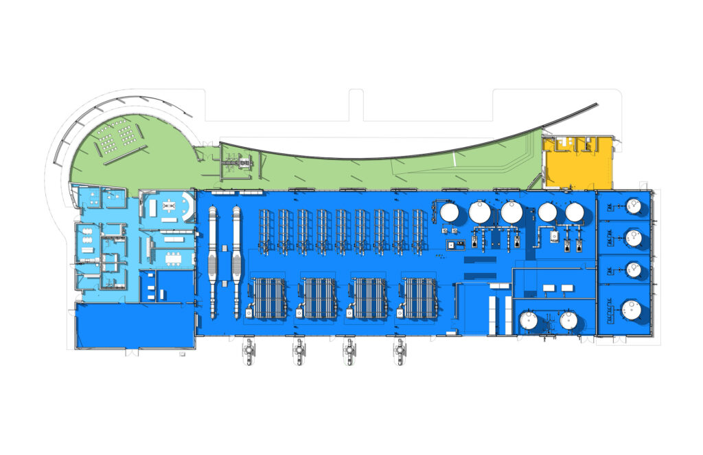 Carollo-EPWU Advanced Water Purification Facility rendering