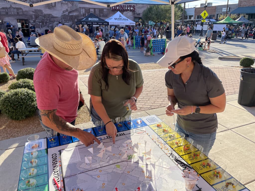 people collaborating on the Forney Parks Master Plan
