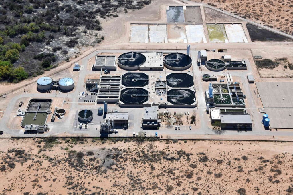 Aerial of Fred Hervey Clarifier
