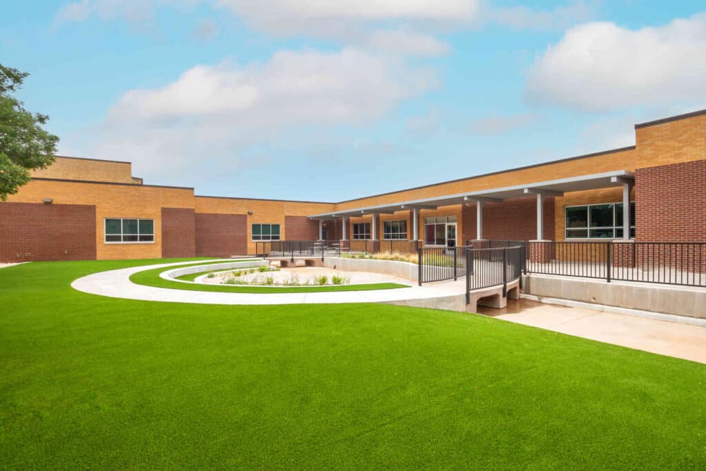 courtyard at Friona ISD Primary School