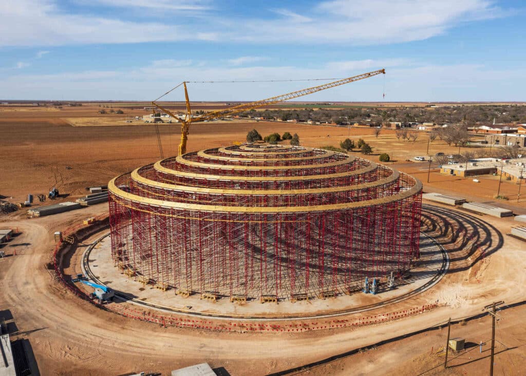 construction of the wellfield for the city of Lamesa, Texas