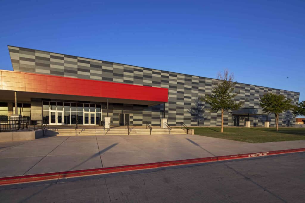 Exterior of Lubbock Cooper New Middle School