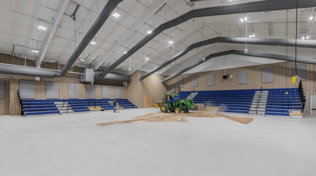 Interior of the Lubbock ISD AgSTEM Comple