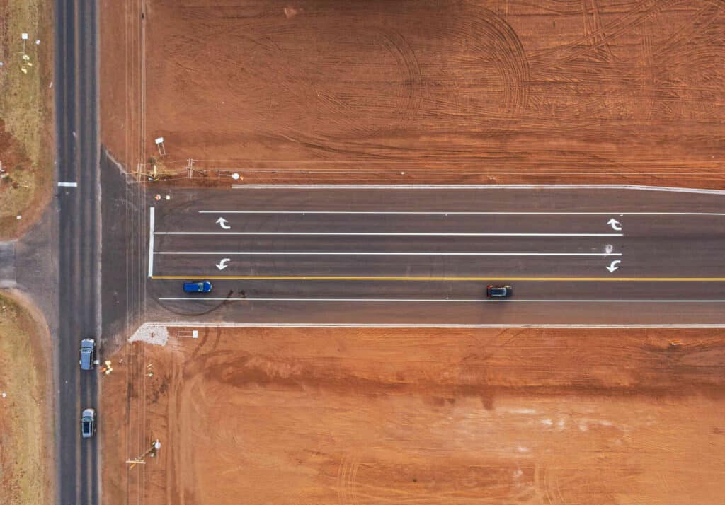 Aerial of Indiana Avenue