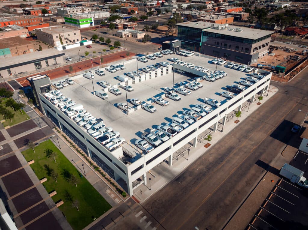 Roof of Lubbock Municipal Parking Garage