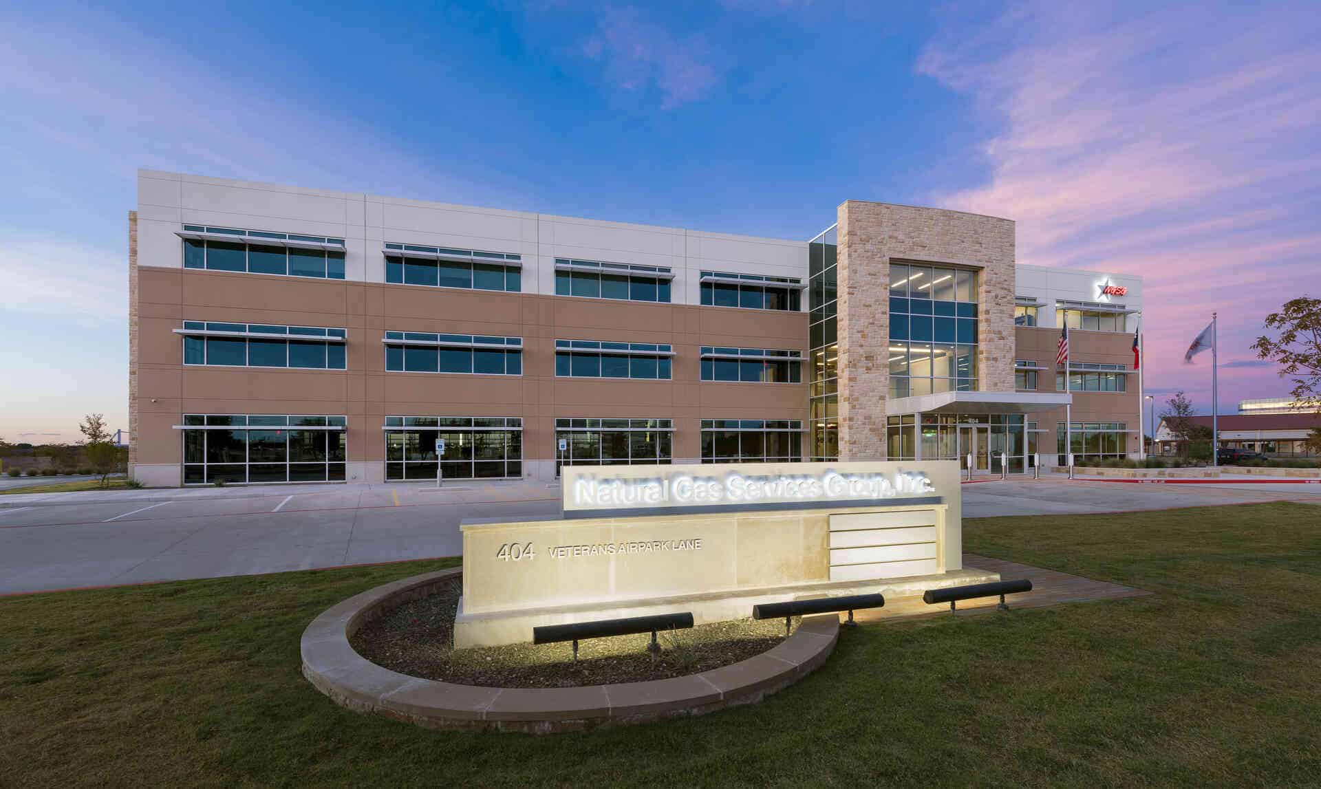 Exterior of new corporate headquarters