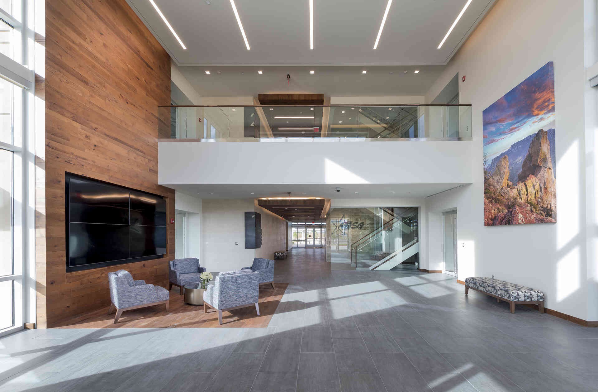 Interior of new corporate headquarters