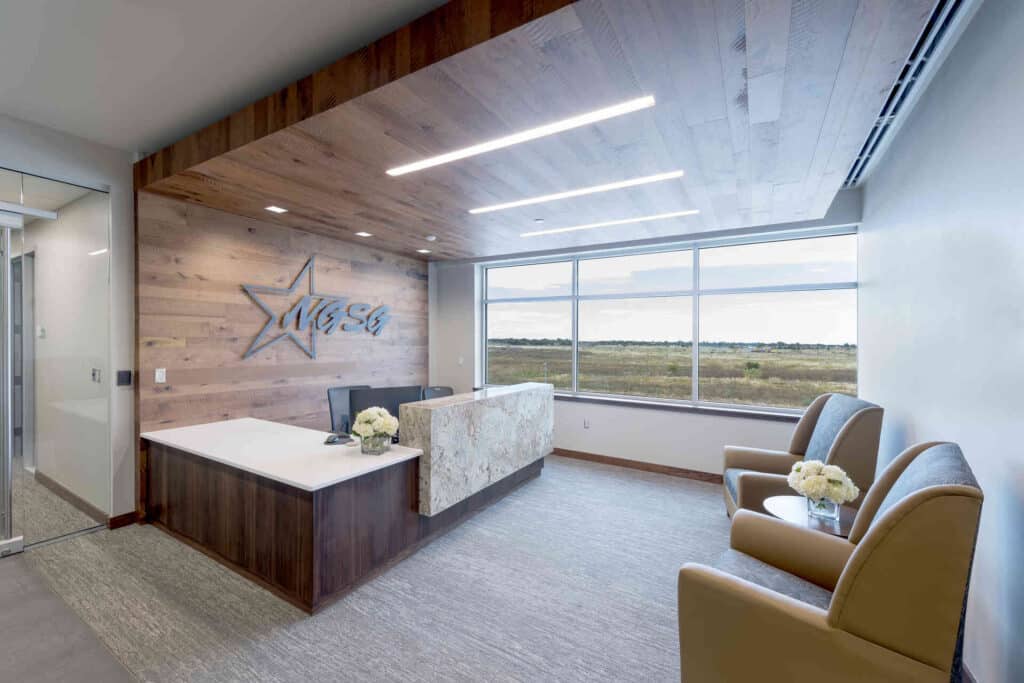 Interior of new corporate headquarters
