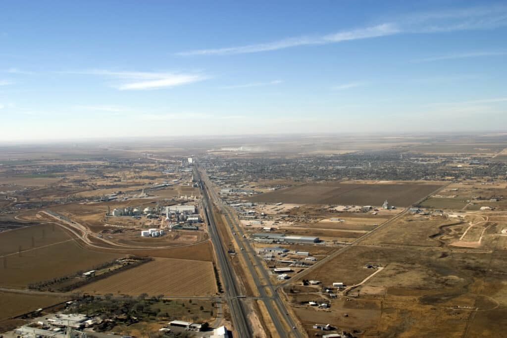 ariel shot of Hereford Ethanol Grants