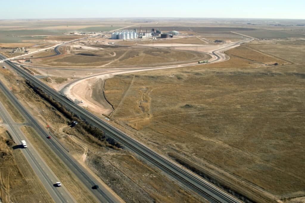 ariel shot of Hereford Ethanol Grants