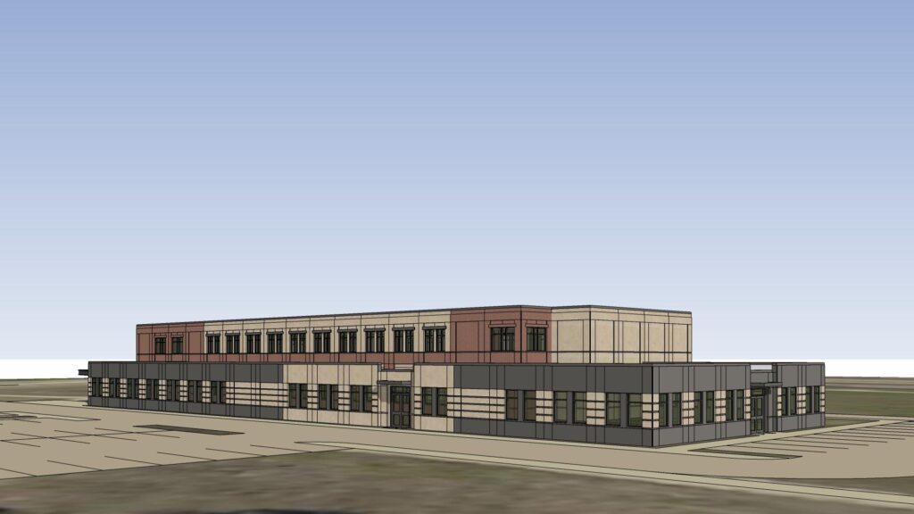 A digital rendering of Rockwall County Facility