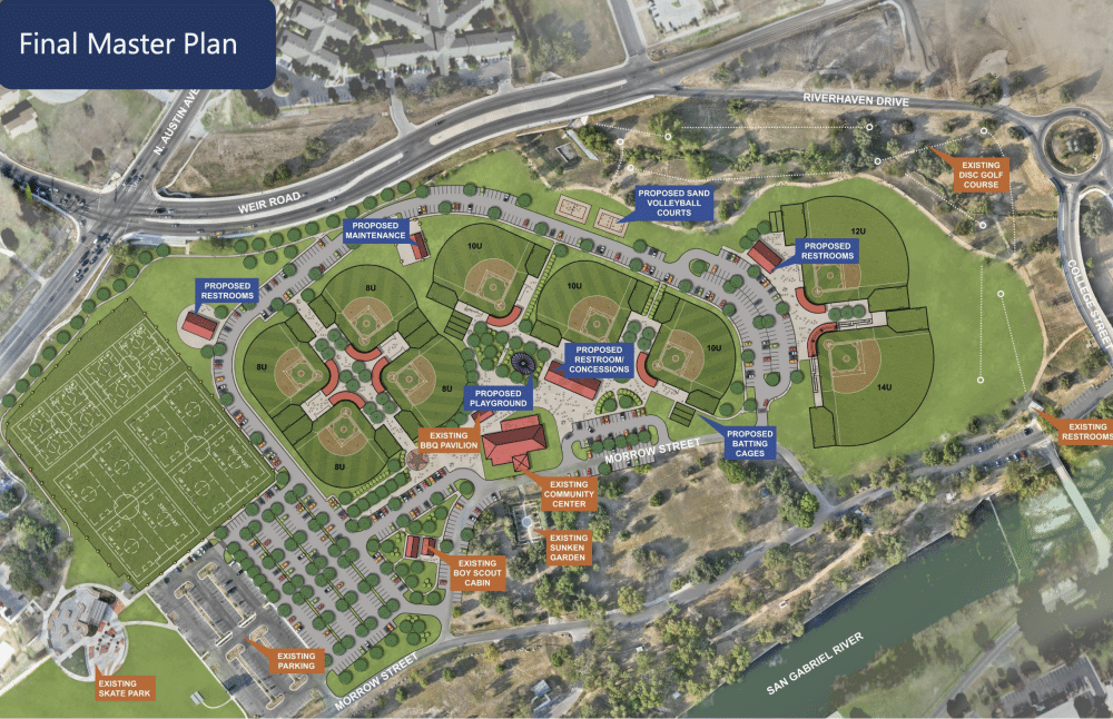 rendering of san gabriel park
