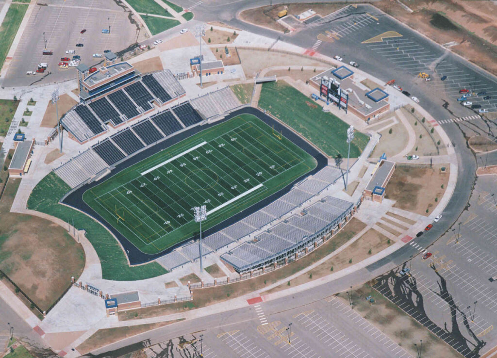 ariel view of the Scharbauer Sports Complex