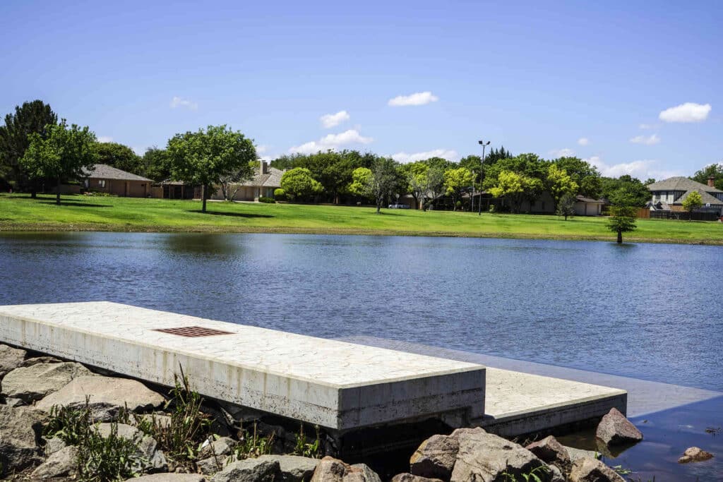 pond in lubbock South Central Lubbock Drainage Improvement