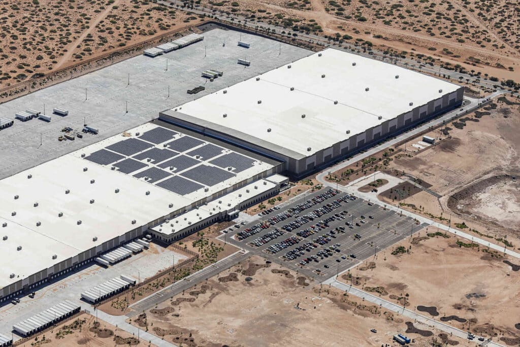 ariel shot TJ Maxx Warehouse Site