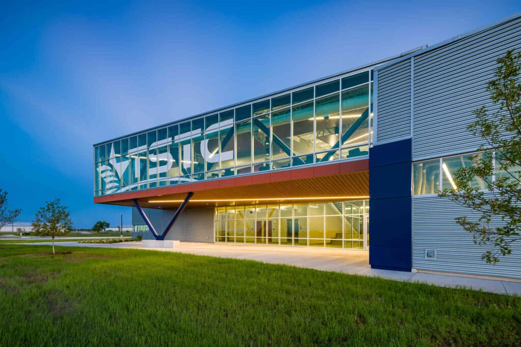 Exterior view of Texas State Technical College Abilene Industrial Tech building