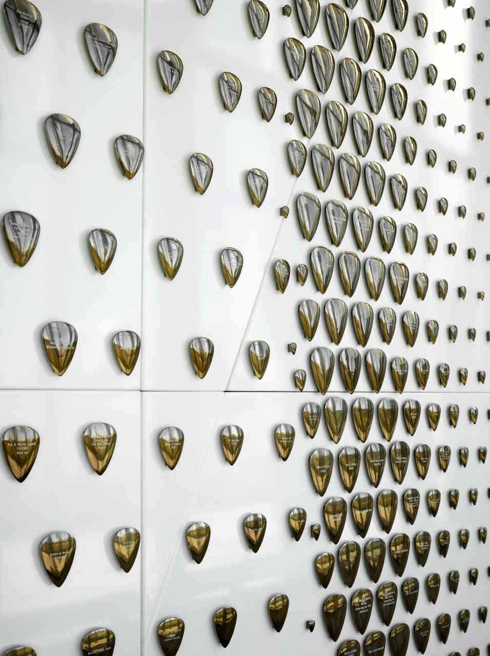 Close up of guitar picks for art wall