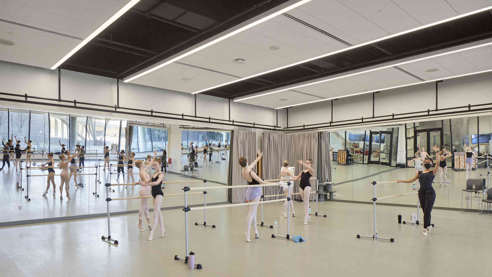 Dance studio at Buddy Holly Hall