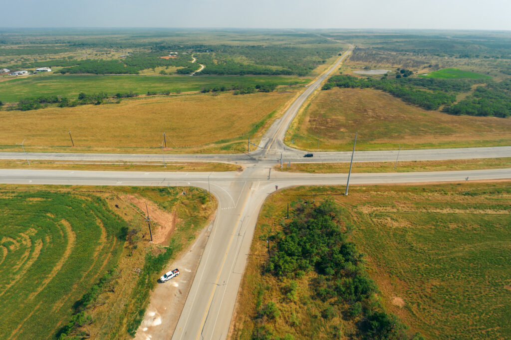 Aerial of TxDOT US-82 Realignment