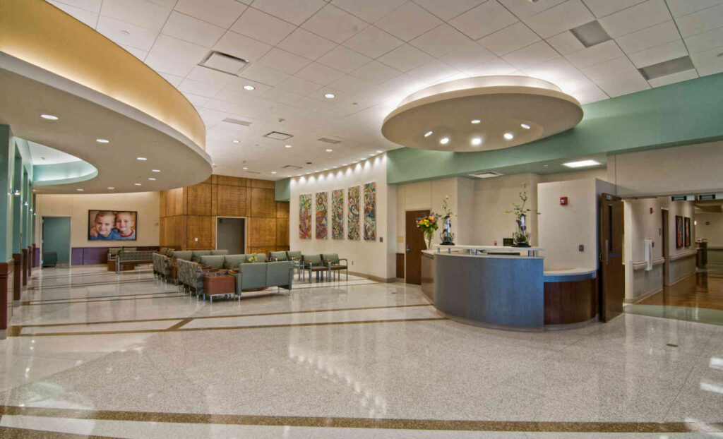 Interiors of East Tower University Medical Center