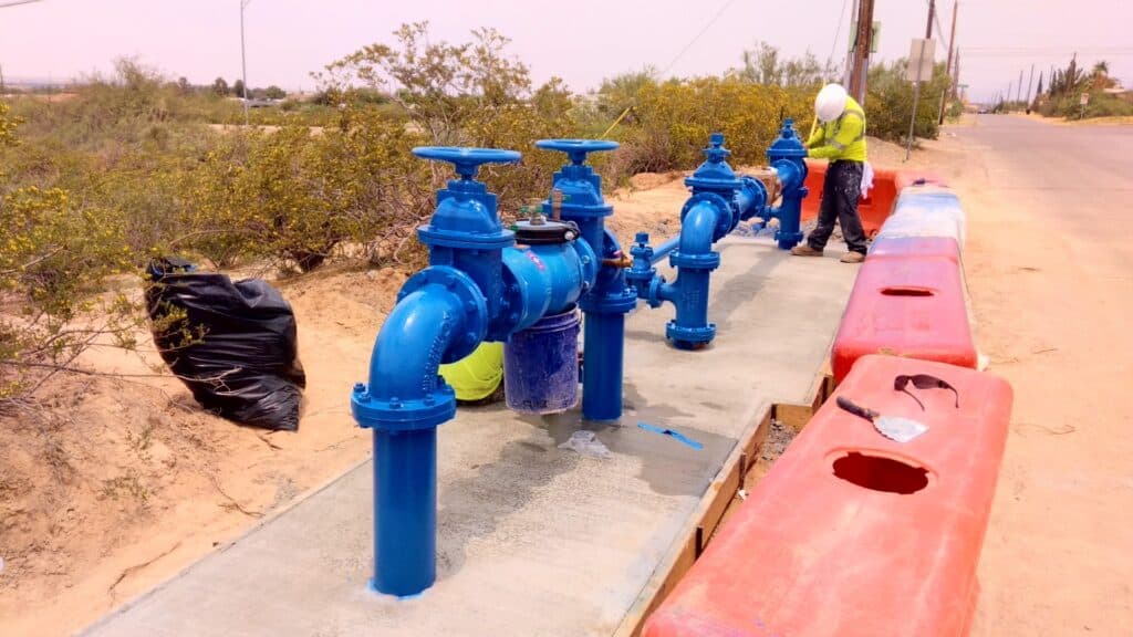 construction site for Vinton Wastewater Design