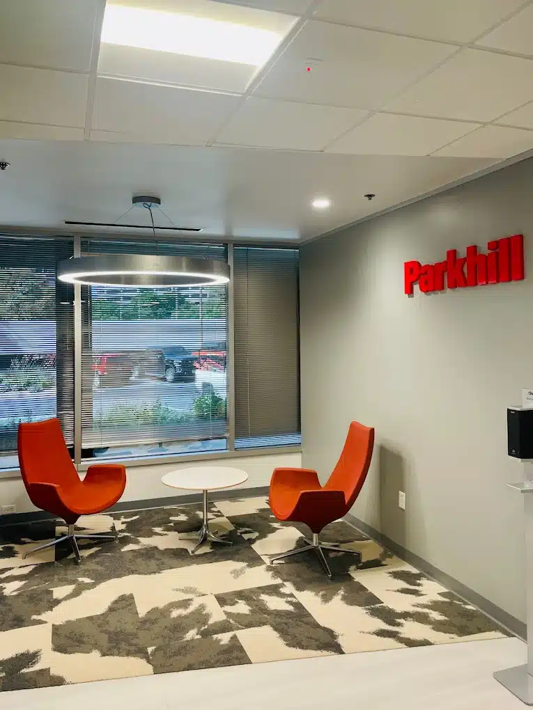 Parkhill Austin, TX office reception area.