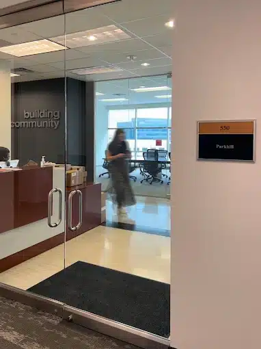 Parkhill Frisco, TX office entrance.
