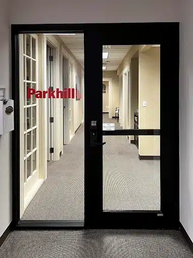 Parkhill Woodward office location entrance.